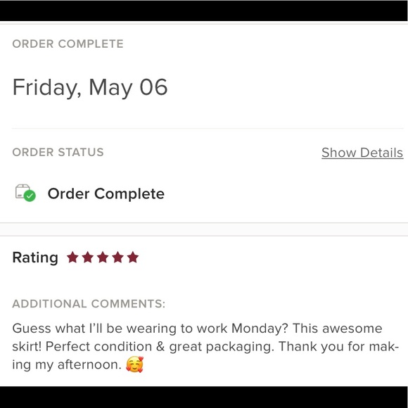 ♥️ Love Notes Received by Satisfied Posh Customers ♥️ - Picture 3 of 7